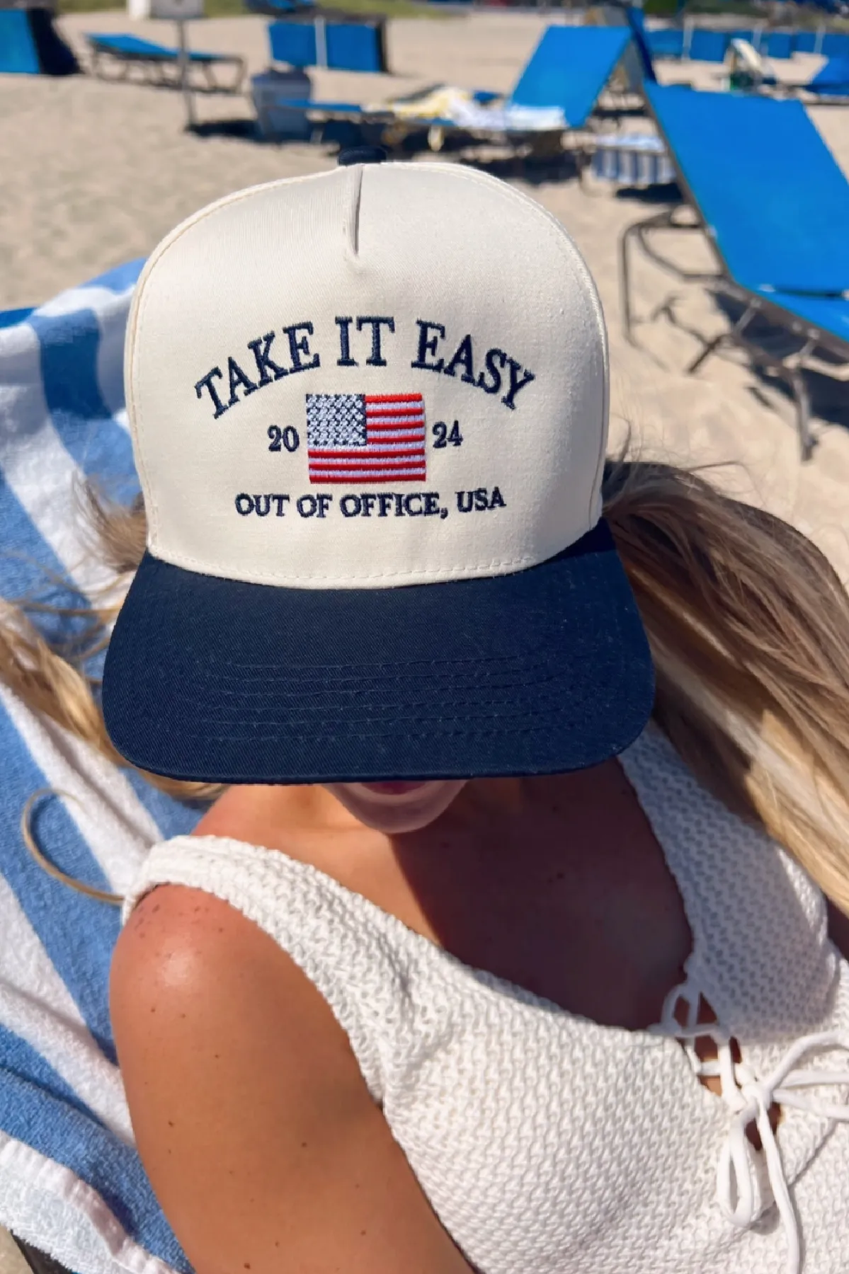 Take It Easy Vintage Trucker Hat