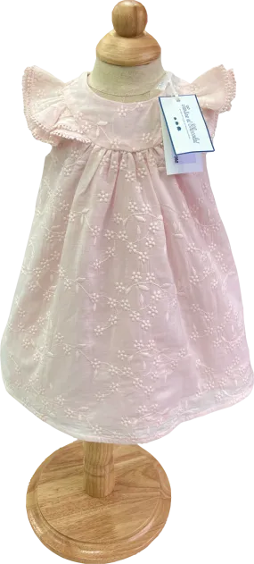 Tartine et Chocolat Pale Rose Pink Embroidered Floral Dress 3-6 Months