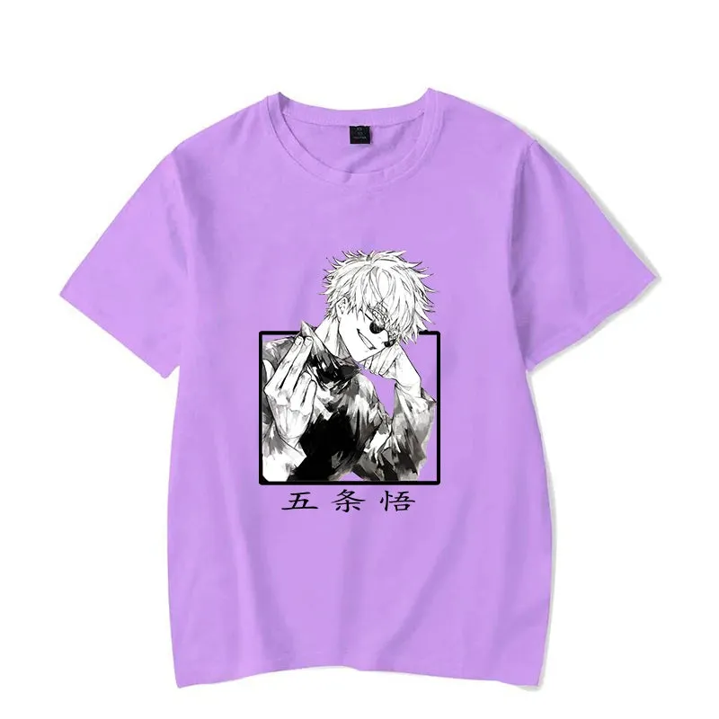 Women Fashion Short Sleeve Tee Shirt Anime Print T Shirt Casual Loose Summer Cool T-Shirt Top