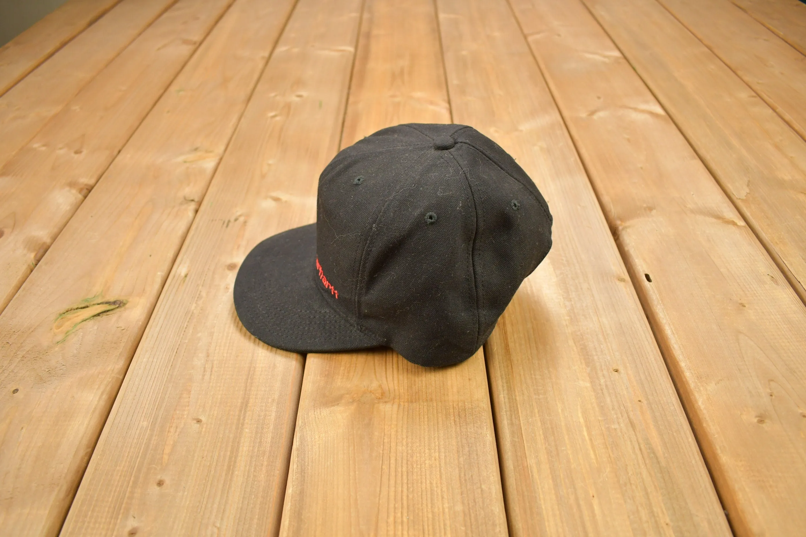 Vintage 1990s Carhartt Snap Back Hat / OSFA / 90s Hat / Vintage Snap Back / Made In USA / Embroidered / Vintage Workwear