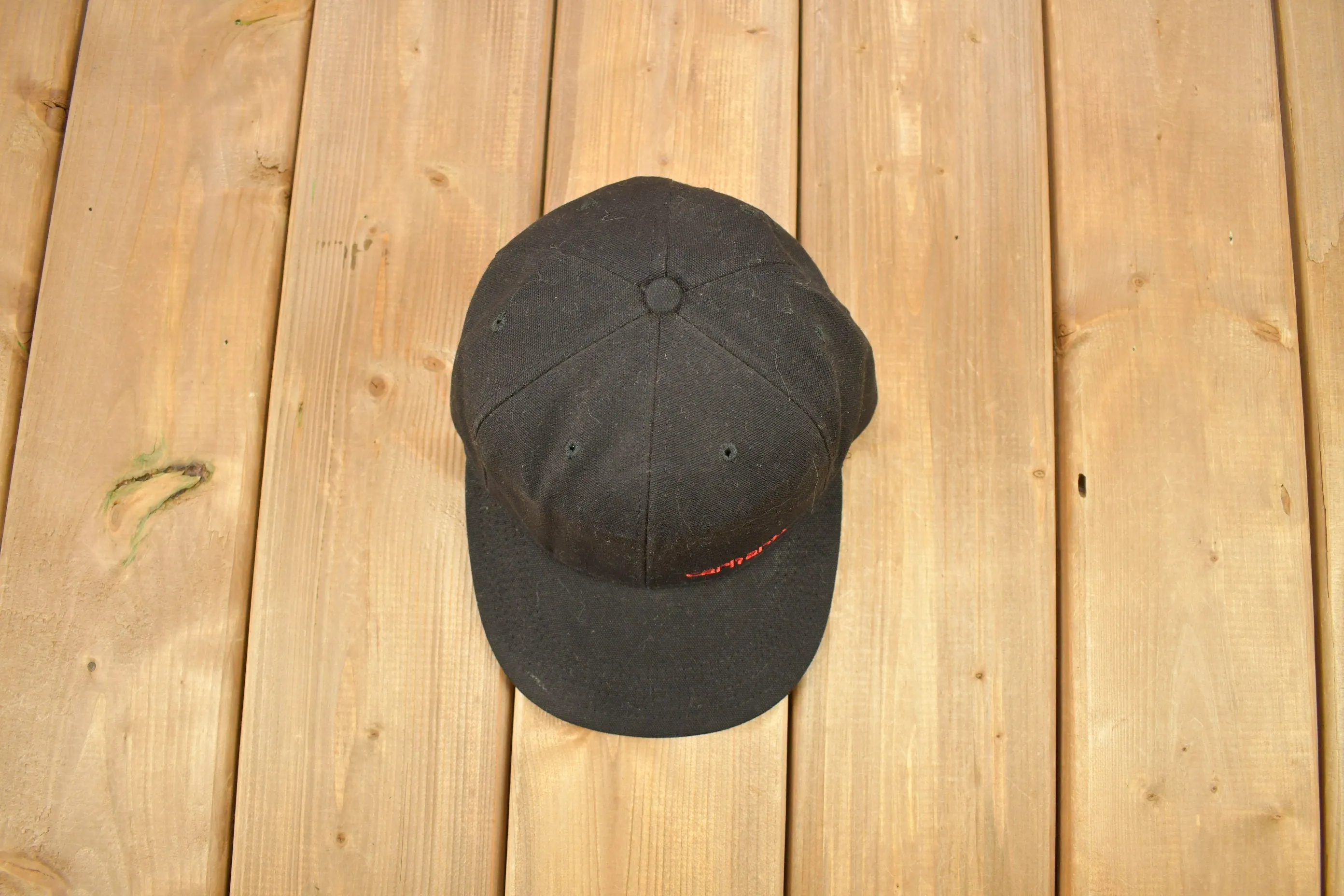 Vintage 1990s Carhartt Snap Back Hat / OSFA / 90s Hat / Vintage Snap Back / Made In USA / Embroidered / Vintage Workwear