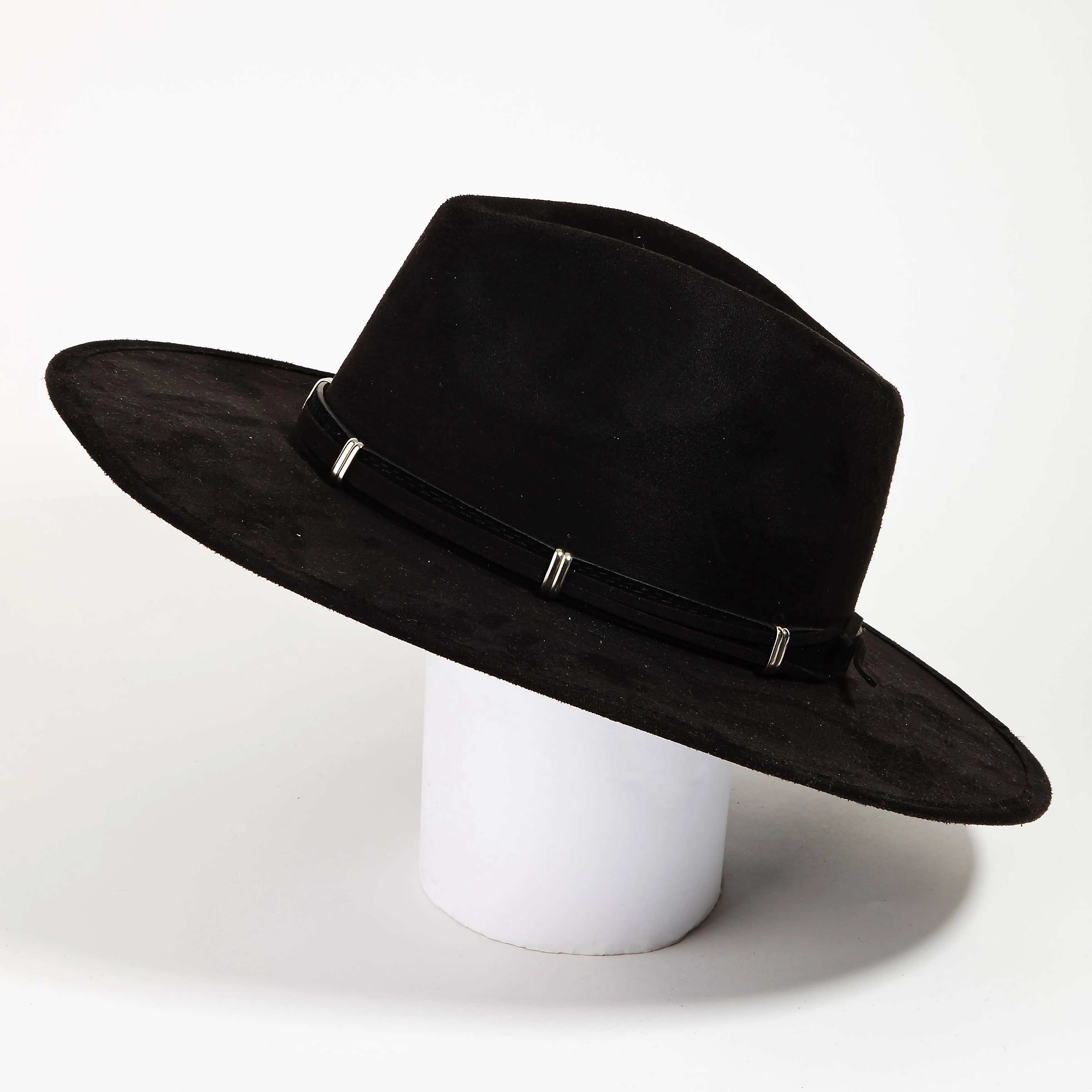 Wide Brim Fedora - Black