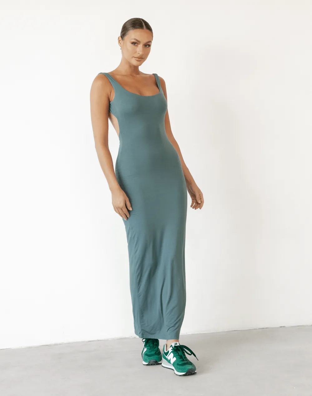 With Grace Maxi Dress (Teal)