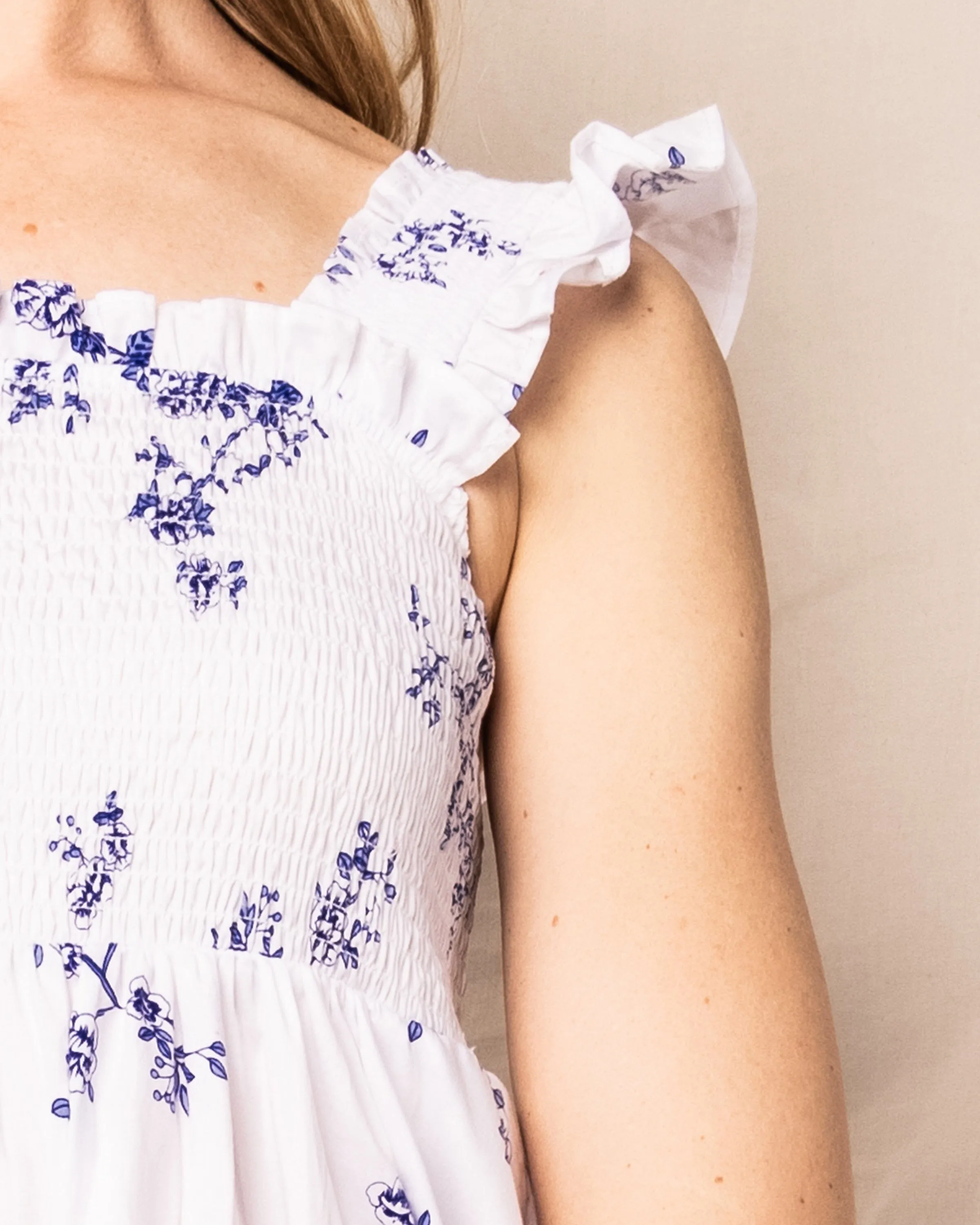 Women's Twill Margaux Dress | Indigo Floral