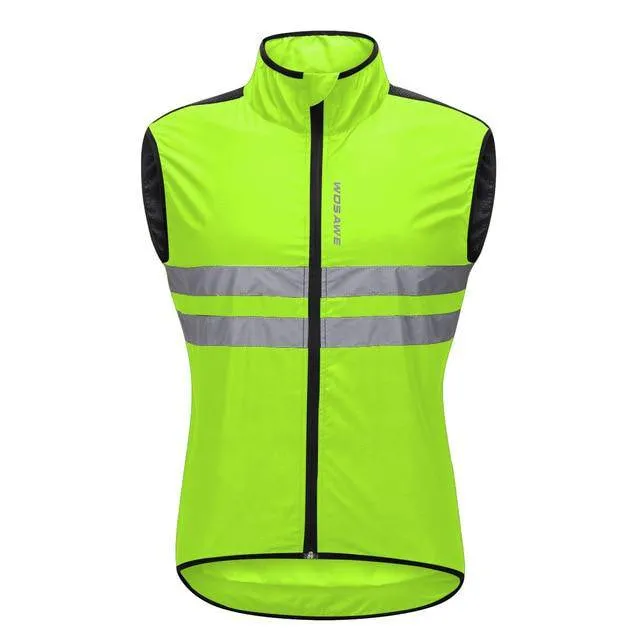 WOSAWE Windproof Cycling Jackets Hooded Men Riding Waterproof Cycle Clothing