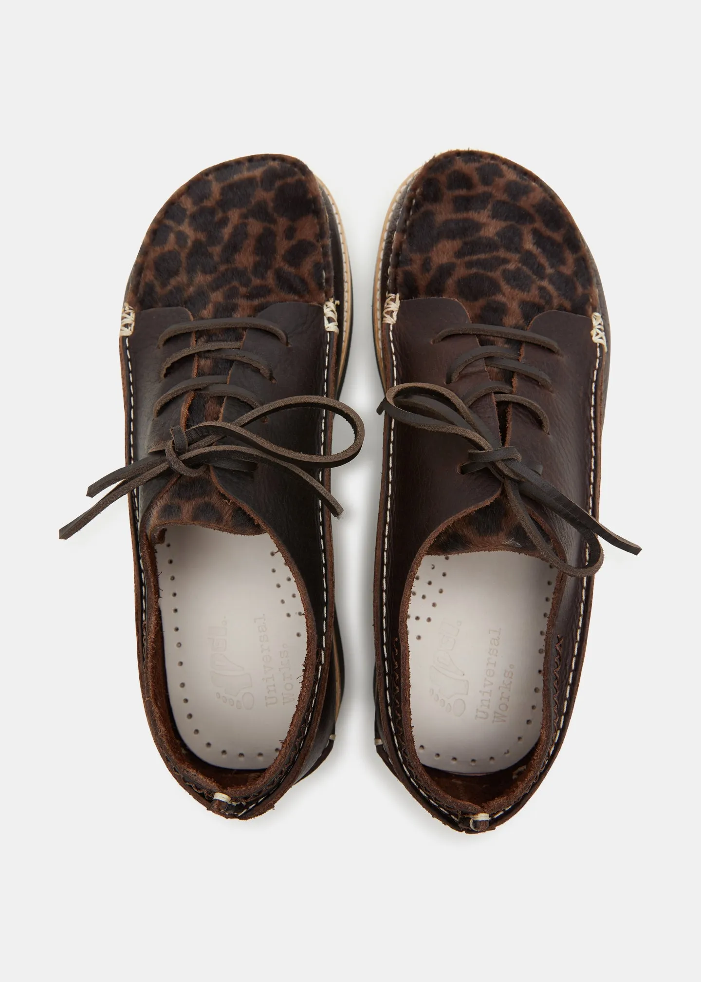 Yogi x Universal Works Finn III Shoe On EVA - Leopard/Dark Brown